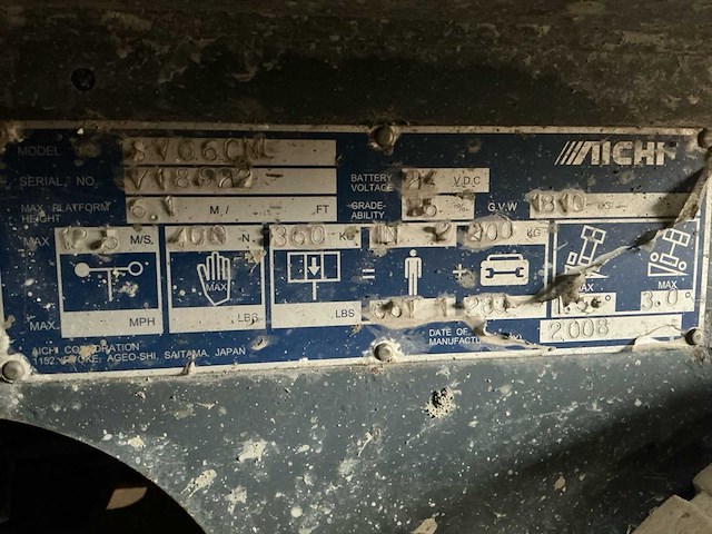 2008 aichi sv06cnl hoogwerker - afbeelding 9 van  17