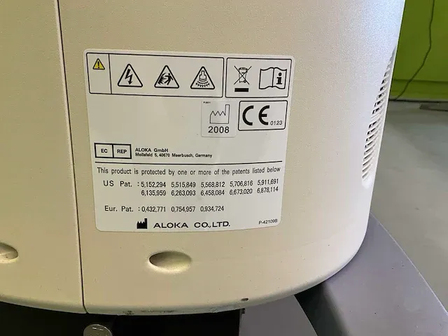 2008 aloka prosound ssd-3500sx ultrasoonapparaat - afbeelding 9 van  18