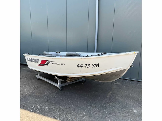 2008 alumacraft fisherman 145 consoleboot en visboot - afbeelding 1 van  12