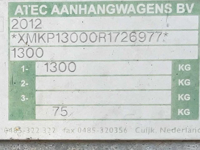 2008 atec / brouwer sm400l schaft aanhangwagen - afbeelding 13 van  13