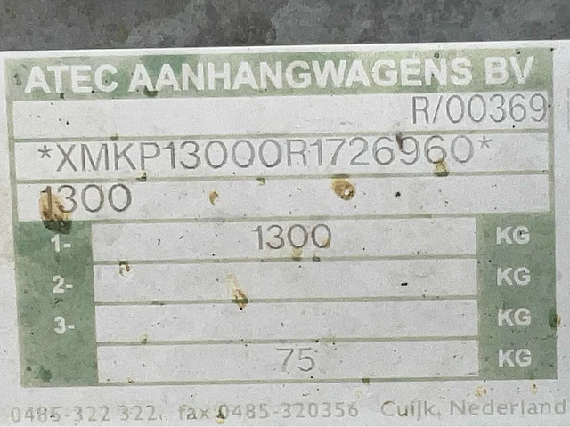 2008 atec / brouwer sm400l schaft aanhangwagen - afbeelding 13 van  13