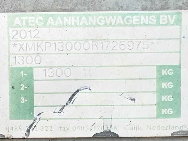 2008 atec / brouwer sm400l schaft aanhangwagen - afbeelding 13 van  13