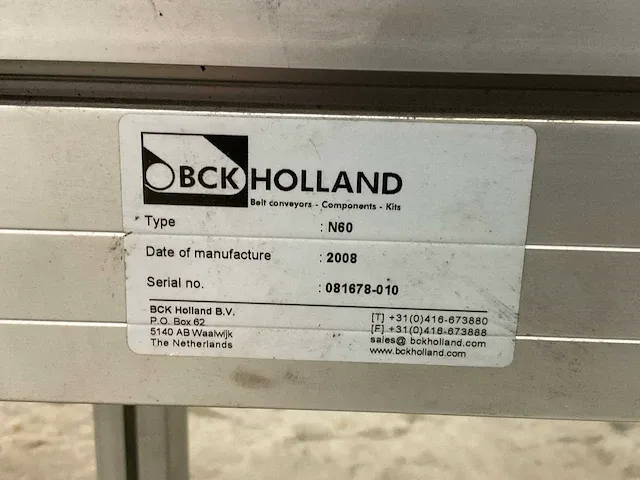 2008 bck holland n60 transportband - afbeelding 8 van  8