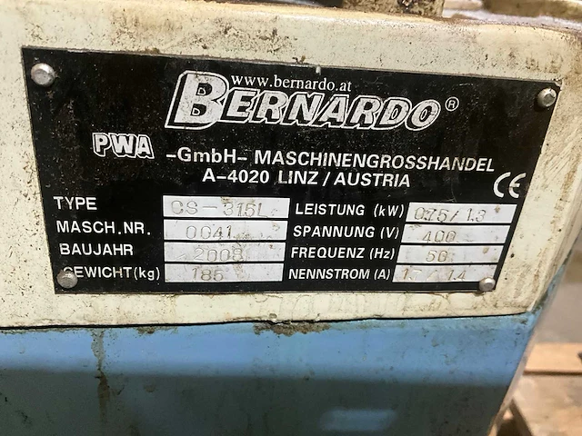 2008 bernardo 08-3151 afkortcirkelzaagmachine - afbeelding 5 van  5