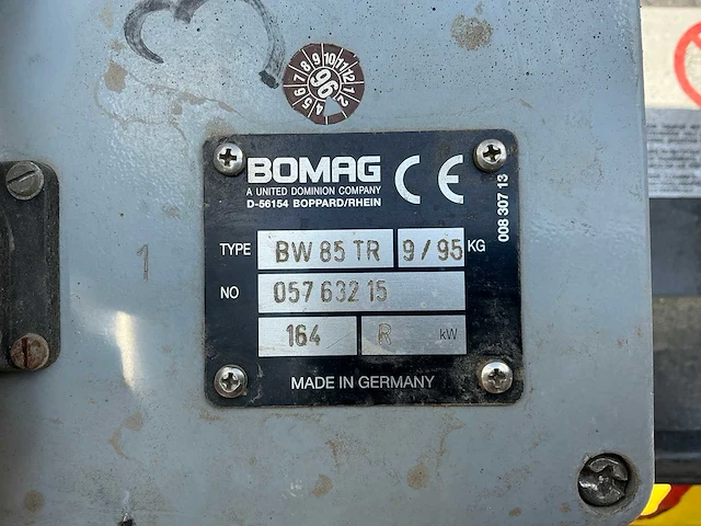 2008 bomag bw85t duowals - afbeelding 3 van  25
