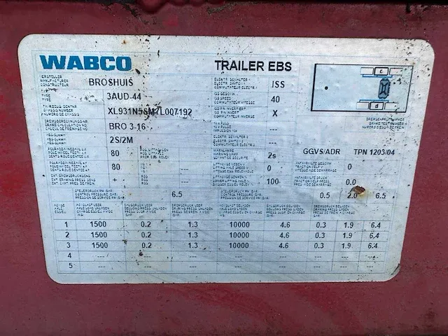 2008 broshuis 31n5-m / 3aud-44 dieplader - afbeelding 37 van  43