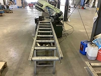 2008 carif 320bsa bandzaagmachine; rollenbaan aanvoer 6000mm ; rollenbaan afvoer met lengte meetinrichting 3000mm , 6 laadmeter voor transport - afbeelding 4 van  11