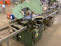 2008 carif 320bsa bandzaagmachine; rollenbaan aanvoer 6000mm ; rollenbaan afvoer met lengte meetinrichting 3000mm , 6 laadmeter voor transport - afbeelding 8 van  11