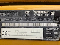 2008 caterpillar m313d rupsgraafmachine - afbeelding 26 van  36