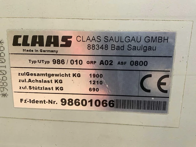 2008 claas linker 2700 zwadhark - afbeelding 24 van  30