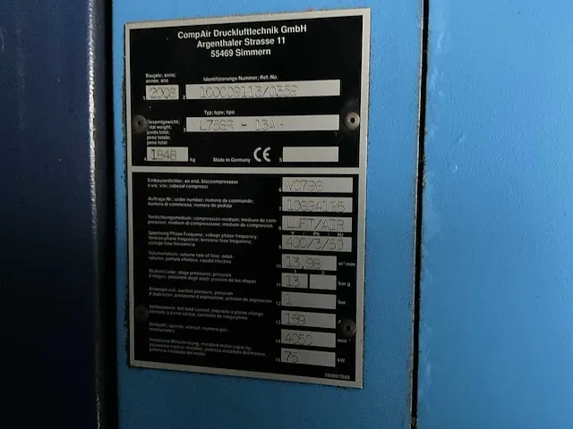 2008 compair compressorruimte in zeecontainer - afbeelding 8 van  45