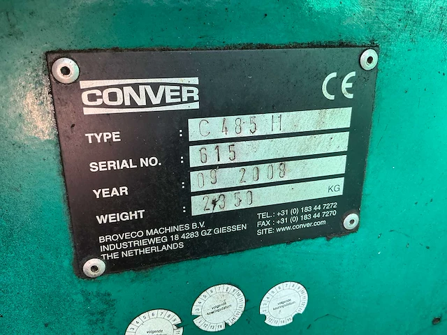 2008 conver c 485 h maaiboot - afbeelding 24 van  31