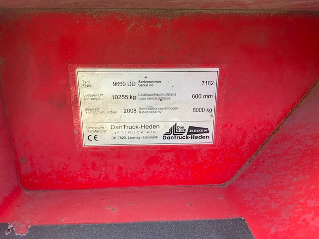 2008 dantruck 9660 dd vorkheftruck - afbeelding 5 van  31