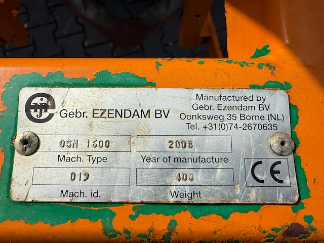 2008 ezendam osm1600 onder snijmes - afbeelding 9 van  17