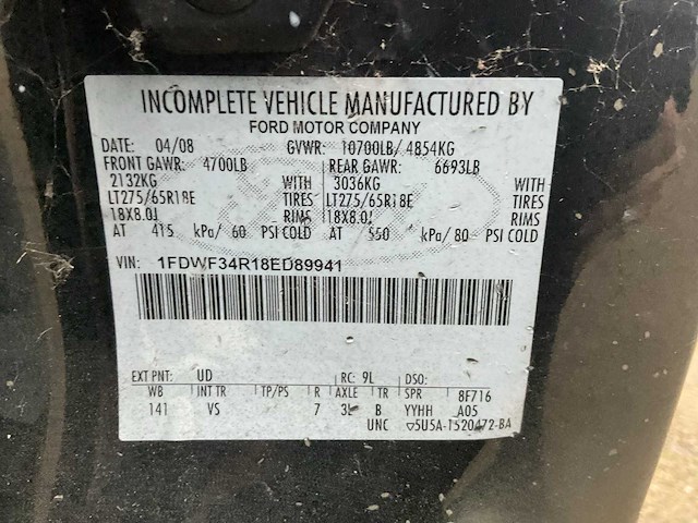 2008 ford bobtail f350 xl super duty bedrijfswagen - afbeelding 16 van  17