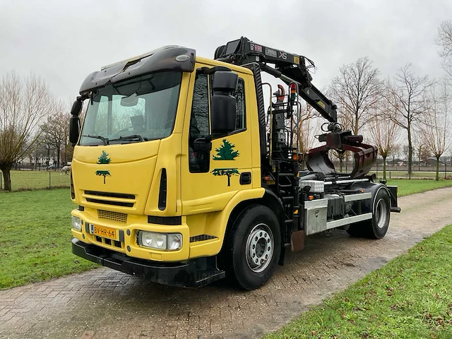 2008 ginaf c2120n vrachtwagen met laadkraan en haakarm - afbeelding 1 van  40