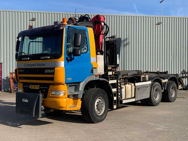 2008 ginaf x3335 s 6x6 met 2016 palfinger epsilon q170z schrootkraan en haakarm bv-fr-19 - afbeelding 1 van  62