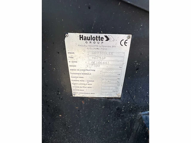 2008 haulotte ha15ip knikarm hoogwerker - afbeelding 20 van  20