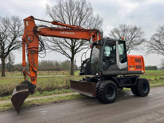2008 hitachi zx140w-3 banden graafmachine - afbeelding 1 van  20