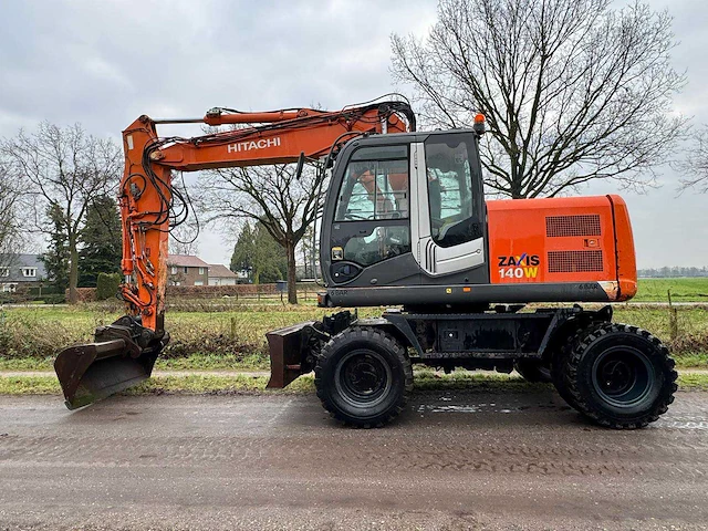 2008 hitachi zx140w-3 banden graafmachine - afbeelding 12 van  20