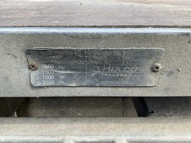 2008 hulco 3.500 kg schamelwagen - afbeelding 24 van  25