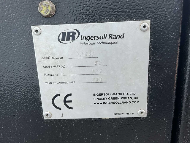 2008 ingersoll rand irn22k-cc schroefcompressor - afbeelding 10 van  18