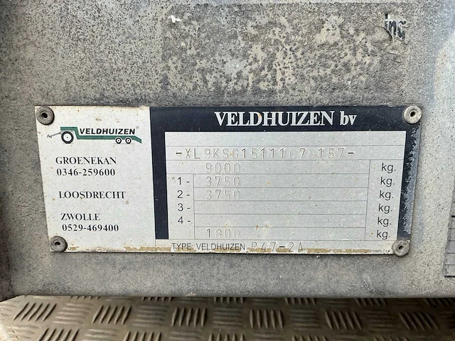 2008 iveco daily 35c15 be cobinatie met veldhuizen p47-2a trailer - afbeelding 53 van  57