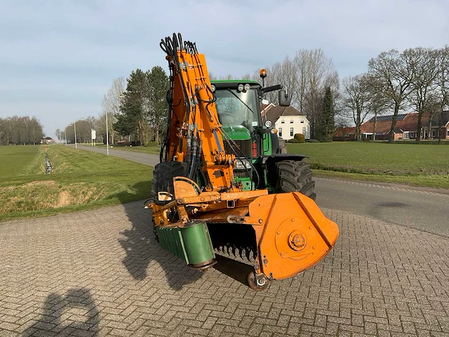 2008 john deere 6830 premium vierwielaangedreven landbouwtractor met maaiarm - afbeelding 23 van  49