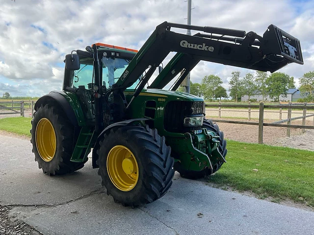 2008 john deere 6830 vierwielaangedreven landbouwtractor met voorlader - afbeelding 34 van  41