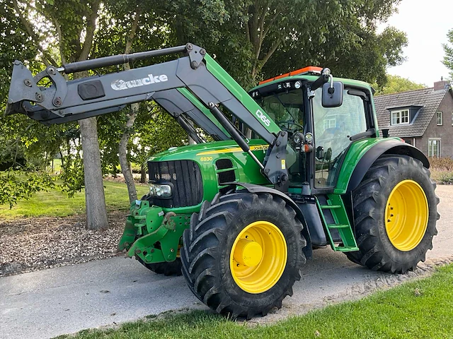 2008 john deere 6830 vierwielaangedreven landbouwtractor met voorlader - afbeelding 37 van  41