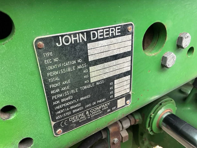 2008 john deere 6830 vierwielaangedreven landbouwtractor - afbeelding 30 van  36