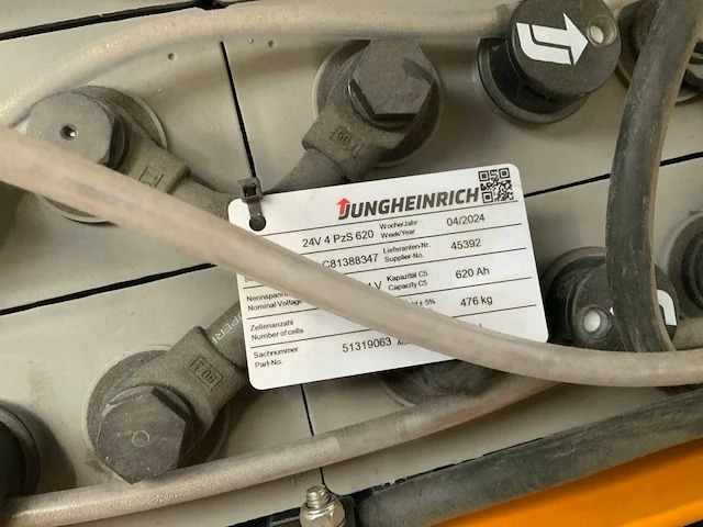2008 jungheinrich eks110 orderpicker met accu van 2024 - afbeelding 3 van  19