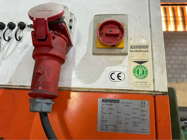 2008 kemper system 8000 model: 810550250 lasdampafzuiginstallatie 5500m3/h - afbeelding 14 van  15