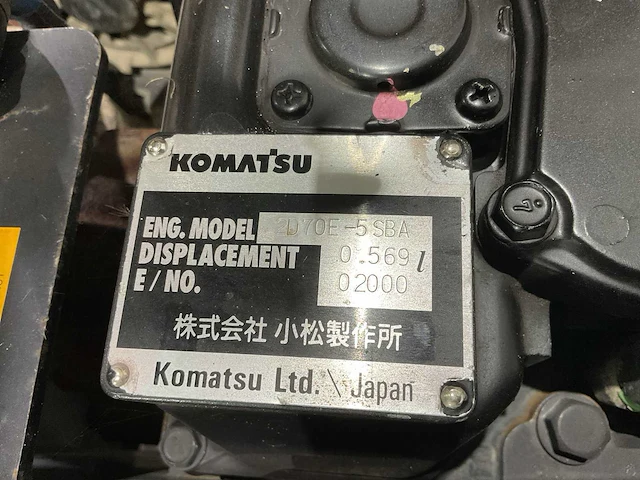 2008 komatsu galeo pc09-1 minigraaf machine - afbeelding 27 van  31