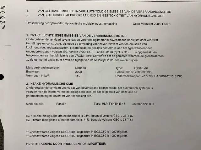 2008 liebherr a934c litronic overslagkraan - afbeelding 29 van  37