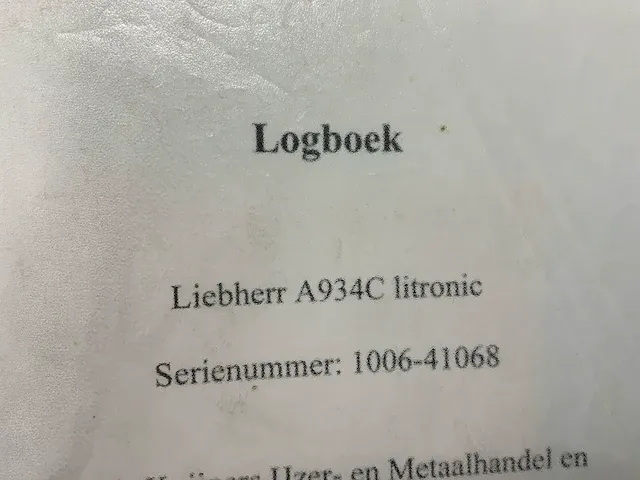 2008 liebherr a934c litronic overslagkraan - afbeelding 30 van  37