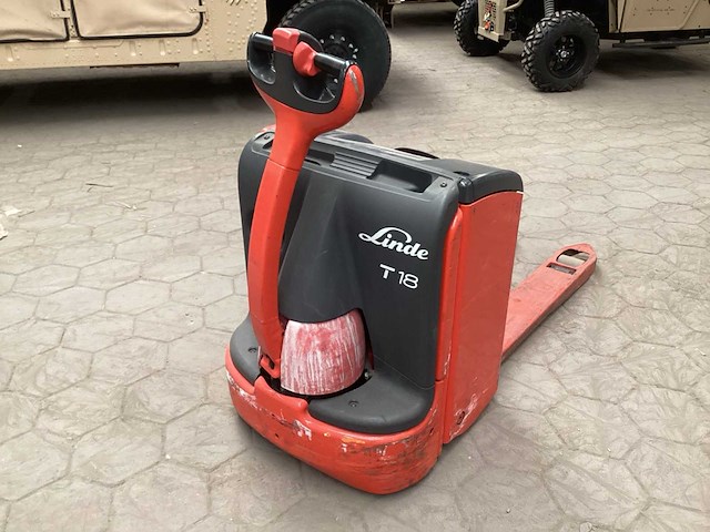 2008 linde t 18 hand hydraulische palletwagen - afbeelding 1 van  6