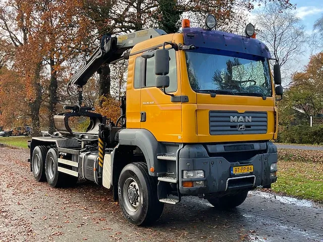 2008 man tga 26.440 6x6 bb container vrachtwagen met autolaadkraan - afbeelding 23 van  71