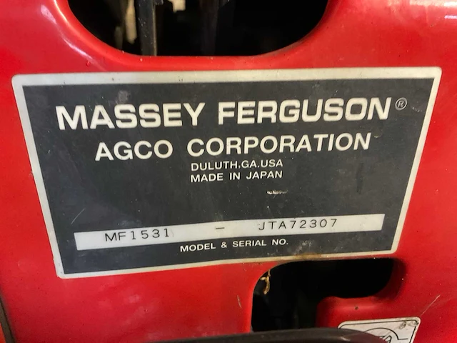 2008 massey ferguson 1531 tweewielaangedreven landbouwtractor - afbeelding 18 van  26
