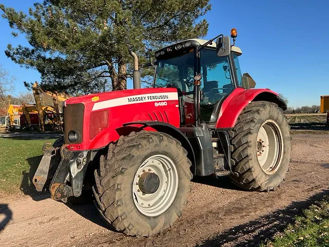 2008 massey ferguson 6490 dyna-6 vierwielaangedreven landbouwtractor - afbeelding 1 van  33