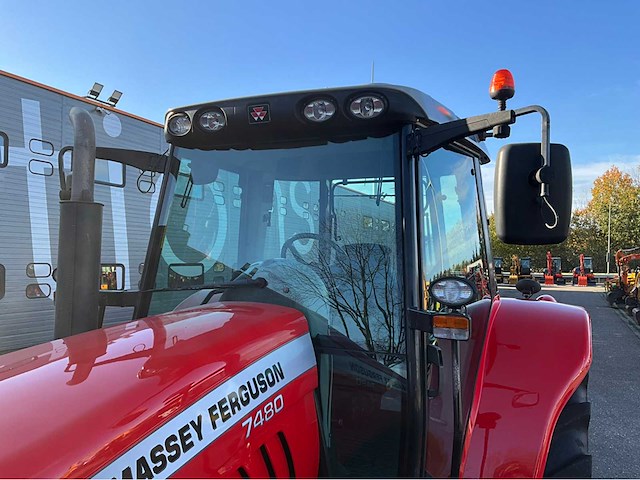 2008 massey ferguson 7480 dyna-vt vierwielaangedreven landbouwtractor t-68-djg - afbeelding 32 van  38