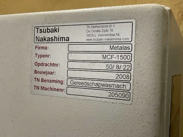 2008 metalas mcf 1500 gereedschap wasmachine - afbeelding 17 van  27