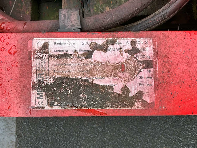 2008 meyer 6 5210n-s vorkversteller dubbel - afbeelding 7 van  7