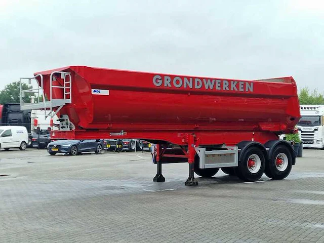 2008 mol k85f/20t/37al/1 oplegger met kipper - afbeelding 1 van  25