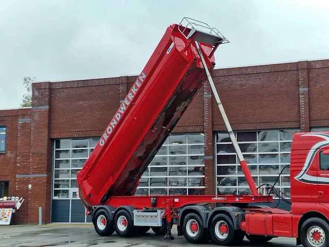 2008 mol k85f/20t/37al/1 oplegger met kipper - afbeelding 24 van  25