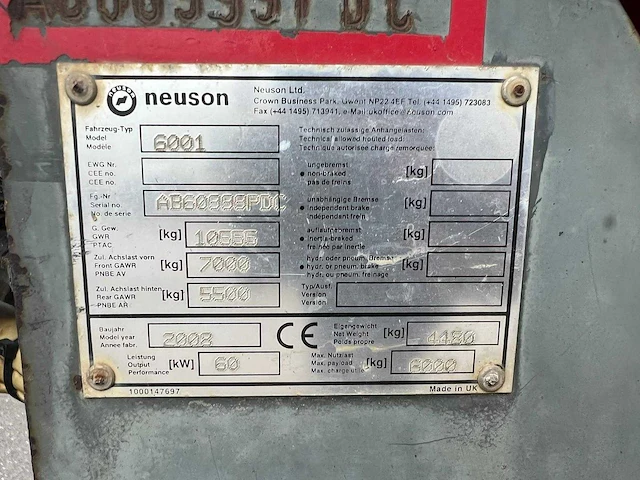 2008 nelson 6001 dumper - afbeelding 15 van  15