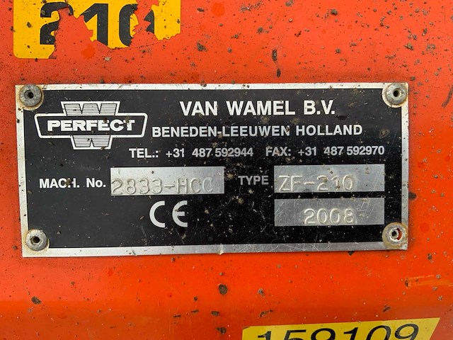 2008 perfect zf-210 klepelmaaier - afbeelding 8 van  16