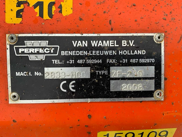 2008 perfect zf-210 klepelmaaier - afbeelding 16 van  16