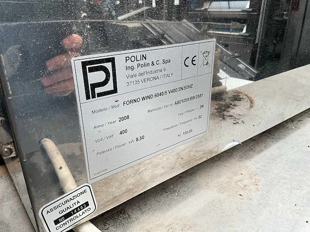 2008 polin forno wind 6040/5 broodoven - afbeelding 9 van  10