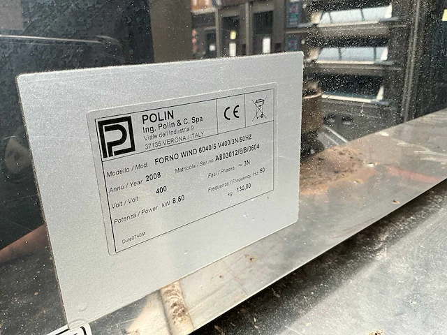2008 polin forno wind 6040/5 broodoven - afbeelding 8 van  8